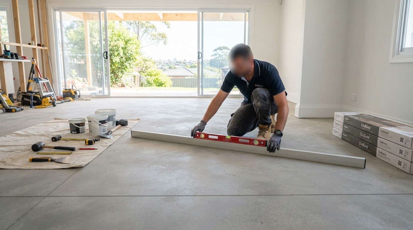 Professional subfloor assessment for surface preparation in a Newcastle home